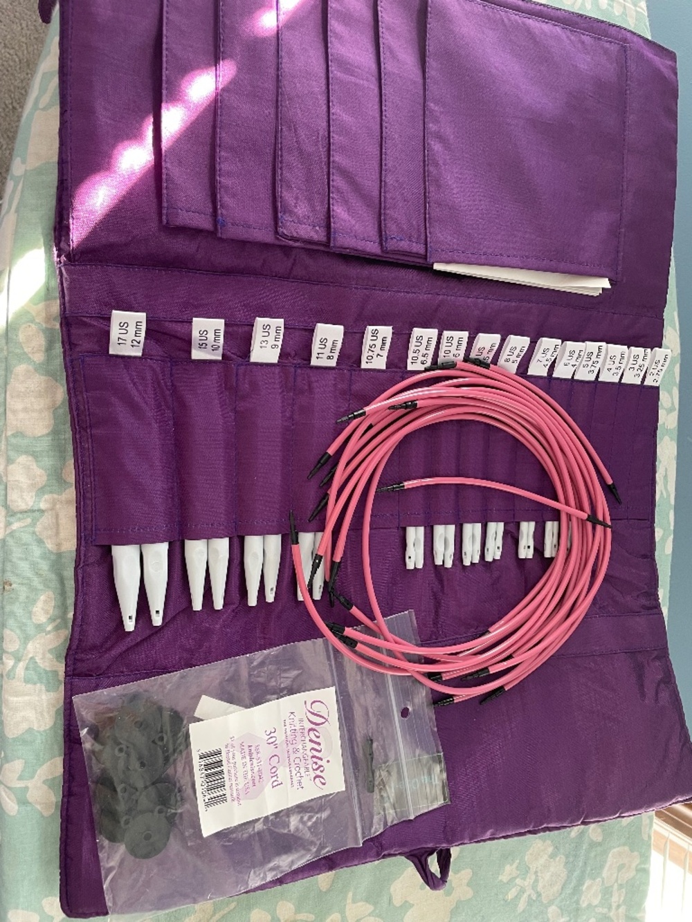 Denise plastic interchangeable knitting needles